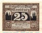 Notgeld Stadt Moosburg 899.1 , 25 Pfennig Schein Nr 1 in kfr. von 1921 , Bayern Seriennotgeld