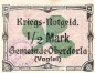 Oberdorla , Notgeld 1 halbe Mark Schein in unc-kfr. Ti.5225.05.80 , Thüringen o.D. Verkehrsausgabe