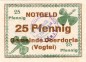 Oberdorla , Notgeld 25 Pfennig Schein unc-kfr. Ti.5225.05.10 , Thüringen o.D. Verkehrsausgabe