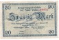 Passau , Banknote 20 Mark Schein in gbr. Geiger 409.03 , Bayern 1918 Grossnotgeld