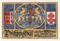 Philippsthal , Notgeld 1 Mark Schein Nr.1 unc-kfr. M-G 1058.1 , Hessen 1921 Seriennotgeld