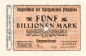 Pirmasens , Banknote 5 Billionen Mark Schein in unc-kfr Keller 4313.ee , Pfalz 1923 Inflation