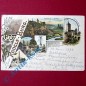 Postkarte Ansichtskarte Naumburg Saale , Die Rudels Burg , gel. 1893 , Sachsen Anhalt