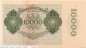 Reichsbanknote , 10.000 Mark Schein in kfr. DEU-78.c , Ros.69, P.72  vom 19.01.1922 , Nachkriegszeit und Inflation