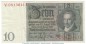 Reichsbanknote , 10 Mark Schein -Q- in gbr. DEU-183.a, Ros.173, P.180 , vom 22.01.1929 , Weimarer Republik - Reichsbank