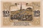 Reutlingen , Banknote 20 Mark Schein in gbr.E , Geiger 448.01 , Württemberg 1918 Grossnotgeld