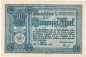 Rostock , Banknote 20 Mark Schein in gbr. Geiger 454.3.b , Mecklenburg 1918 Grossnotgeld