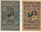 Tarnowitz , Notgeld Set mit 2 Scheinen --Serie KN-- in kfr. M-G 1312.1.b , Oberschlesien o.D. Seriennotgeld