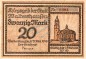 Waltershausen , Banknote 20 Mark Schein gbr. Geiger 538.02 , Sachsen 1918 Grossnotgeld