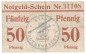 Waltershausen , Notgeld 50 Pfennig -blau- in gbr. Tieste 7685.110.05 , Thüringen o.D. Verkehrsausgabe