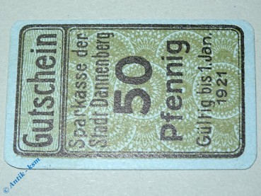 Notgeld Dannenberg , 50 Pfennig Schein , Tieste 1285.05.06 , Niedersachsen Verkehrsausgabe