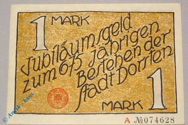 Notgeld Dorsten , 1 Mark Schein , Mehl Grabowski 282.1 , Westfalen Seriennotgeld