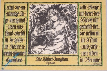 Notgeld Schopfheim , 50 Pfennig Schein 6 , ohne Gründruck , Mehl Grabowski 1201.1 , von 1921 , Baden Württemberg Seriennotgeld