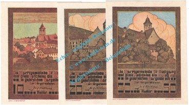 St.Wolfgang , Notgeld Set mit 3 Scheinen in kfr. K-K 947.I.a , Oberösterreich o.D.