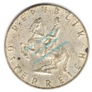 Österreich - Austria , 5 Schilling Silbermünze von 1960 -Lippizaner- KM.2889