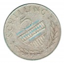 Österreich - Austria , 5 Schilling Silbermünze von 1961 -Lippizaner- KM.2889