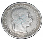 Österreich , Silbermünze 1 Krone 1893 -Franz Joseph I- s-ss KM.2804 , -0168-