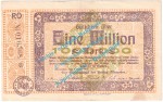 Ahrweiler , Notgeld 1 Million Mark -Stempel- in gbr. Keller 28.a , Rheinland 1923 Grossnotgeld Inflation