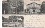 AK-PK Sachsenhausen i. Mark , Motiv Park, Schleuse, Restaurant , gel. 1907 , Brandenburg