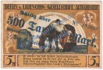 Altrahlstedt , Banknote 500.000 Überdruck Schein in gbr. Keller 84.a-d , Inflation 1923 Schleswig Holstein