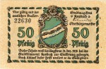 Ansbach , Notgeld 50 Pfennig Schein unc-kfr. Ti.0160.15.15 , Bayern 1918 VerkehrsausgabeAnsbach , Notgeld 50 Pfennig Schein unc-kfr. Ti.0160.15.15 , Bayern 1918 Verkehrsausgabe