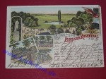 Ansichtskarte , Litho  Postkarte der Stadt Leipzig , Sachsen , Motiv Leipziger Rosenthal , gelaufen im Jahr 1897 , gute Erhaltung siehe Bilder