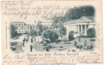 Ansichtskarte , Postkarte der Stadt Cannstatt , Motiv Kursaal und Kurhaus , gelaufen 1901