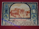 Ansichtskarte , Postkarte der Stadt Leipzig , Sachsen Anhalt , Motiv neues Theater , gelaufen im Jahr 1899 , gute Erhaltung siehe Bilder