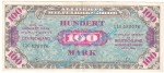 Banknote , 100 Mark Schein in gbr. AMB-7.c, Ros.206, P.64, Alliierte Militärbehörde 1944