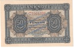 Banknote , 50 Pfennig --1 Sbst-- in kfr. DDR-1.a, Ros.339, P.8 von 1948 , deutsche Notenbank - DDR