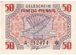 Banknote , 50 Pfennig Schein in kfr. FBZ-6, Ros.213, S.1006 , Rheinland Pfalz , Französische Besatzungszone 1947 -Z-