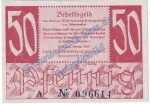 Banknote , 50 Pfennig Schein in kfr. FBZ-9, Ros.216, P.1009 , 1947 Alliierte Besatzung