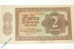 Banknote über 2 Deutsche Mark von 1948 , DDR-3 a , Ros 341 , Pick 10 , Banknote von 1948 , deutsche Notenbank