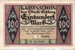 Banknote Coblenz , 100 Mark Schein in gbr. Müller815.5 , 14.09.1922 , Rheinland Großnotgeld