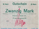 Banknote Einswarden , 20 Mark Schein in kfr. E , Geiger 120.06 , 10.1918 , Niedersachsen Großnotgeld