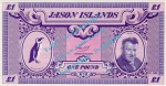 Banknote Jason Island - Falkland , 1 Pound Schein -Len Hill- ND 1979 in unc - kfr