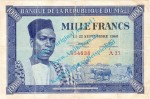 Banknote Mali , 1.000 Francs Schein -Farmers- von 22.09.1960 in used - gbrBanknote Mali , 1.000 Francs Schein -Farmers- von 22.09.1960 in used - gbr