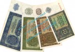 Banknoten Lot , 10 bis 100 Mark , 4 Scheine in gbr. DDR 1948 deutsche NotenbankBanknoten Lot , 10 bis 100 Mark , 4 Scheine in gbr. DDR 1948 deutsche Notenbank