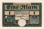 Beckum , Banknote 1 Mark Schein unc-kfr. Geiger 035.01.c-d , Westfalen 1918 Grossnotgeld