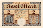 Beckum , Banknote 2 Mark Schein unc-kfr. Geiger 035.05.a , Westfalen 1918 Grossnotgeld