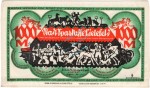 Bielefeld , Notgeld 1.000 Mark -Seide- unc-kfr. M-G 103.19.n , Westfalen 1922 Seriennotgeld