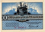 Borna , Banknote 1 Million Mark Schein unc-kfr. Bühn 0366.7 , Sachsen 1923 Inflation