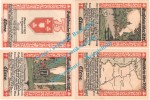 Cleve , Notgeld Set mit 4 Scheinen in kfr. M-G 231.2 , Westfalen 1921 Seriennotgeld