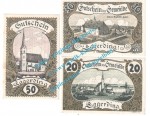 Eggerding , Notgeld Set mit 3 Scheinen in kfr. K-K 166.a , Oberösterreich 1920