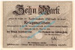 Eisenach , Notgeld 10 Mark Schein in kfr.E Geiger 121.02 , Thüringen 1918 Grossnotgeld