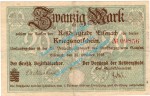 Eisenach , Notgeld 20 Mark Schein in gbr.E Geiger 121.03 , Thüringen 1918 Grossnotgeld