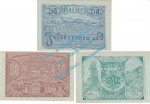 Feldkirchen a.d.D. Notgeld Set mit 3 Scheinen in kfr. K-K 197.a , Oberösterreich o.D.