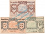 Ferschnitz , Notgeld Set mit 3 Scheinen in kfr. K-K 198... Niederösterreich 1920