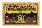 Freiberg , Notgeld 50 Pfennig D --Entwertet-- in kfr. Bühn 1751.29 , Sachsen 1921 Seriennotgeld