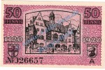 Freiburg , Notgeld 50 Pfennig Scheine -A- in kfr. Tieste 1955.05.15 , Baden 1920 Verkehrsausgabe